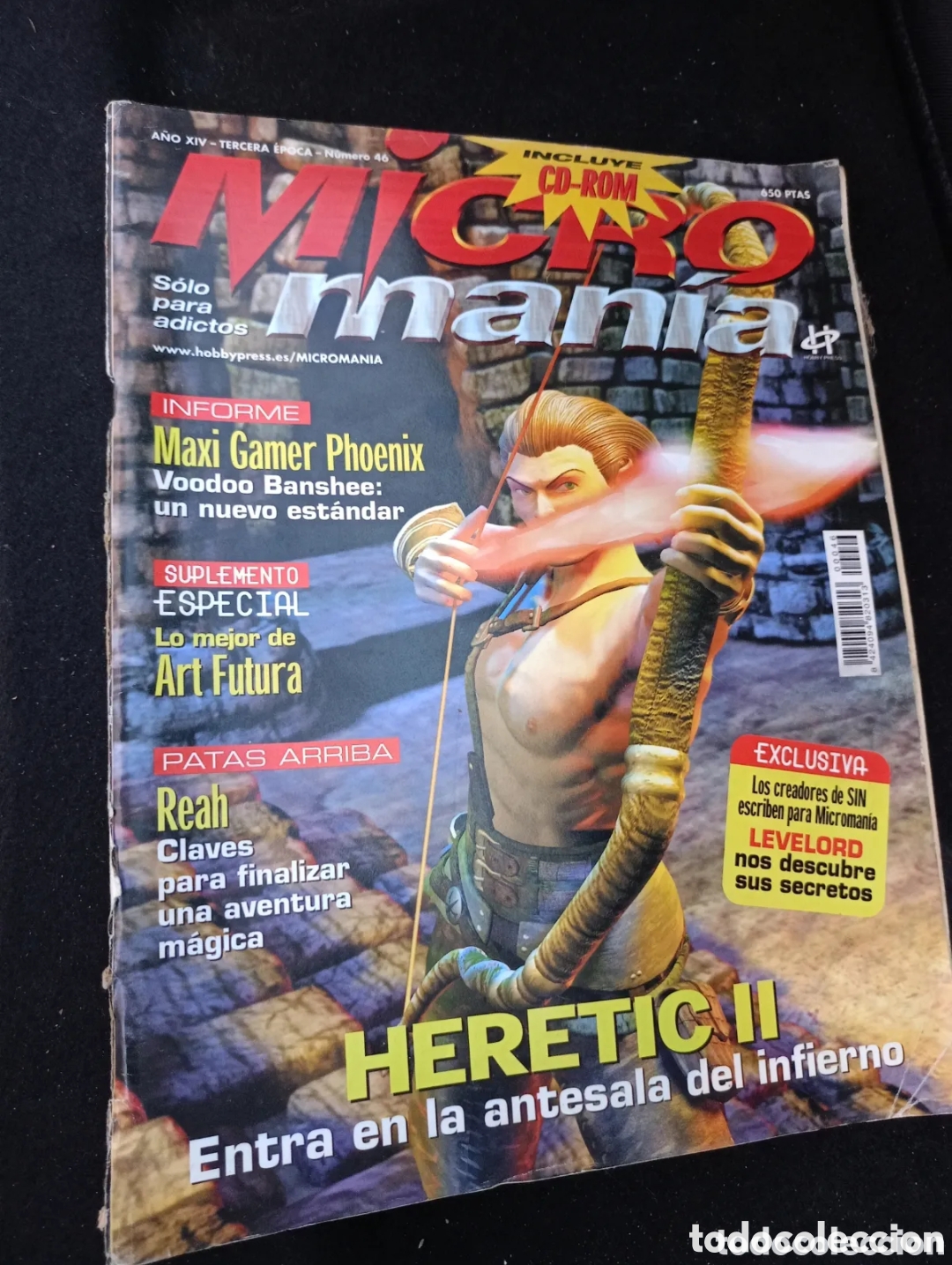 Collectionnisme de Revues et Journaux: Micromania tercera &eacute;poca n &deg; 46 heretic II