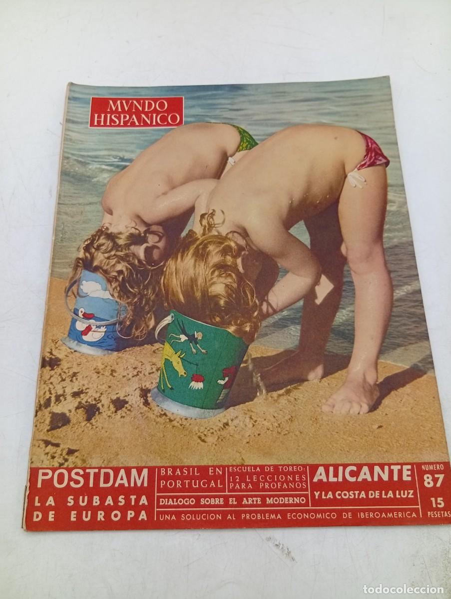 Collezionismo di Riviste e Giornali: MUNDO HISPANICO. N&ordm; 87. A&Ntilde;O 1955. PREMIOS CERVANTES DE LITERATURA HISPANICA. MENDOZA O EL H.... LEER