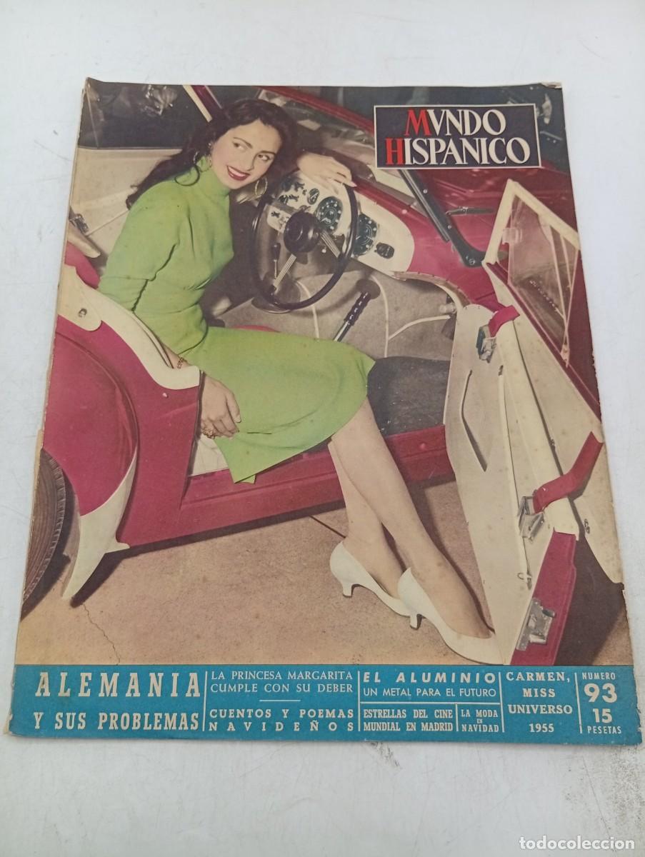 Coleccionismo de revistas y peri&oacute;dicos: REVISTA MUNDO HISPANICO N&ordm; 93. DICIEMBRE 1955. ALEMANIA Y SUS PROBLEMAS... LEER.
