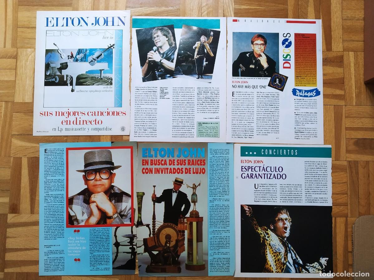 Collectionnisme de Revues et Journaux: LOTE DE 49 RECORTES DE ELTON JOHN CLIPPINGS PRENSA REVISTAS VER FOTOS SE MUESTRA TODO