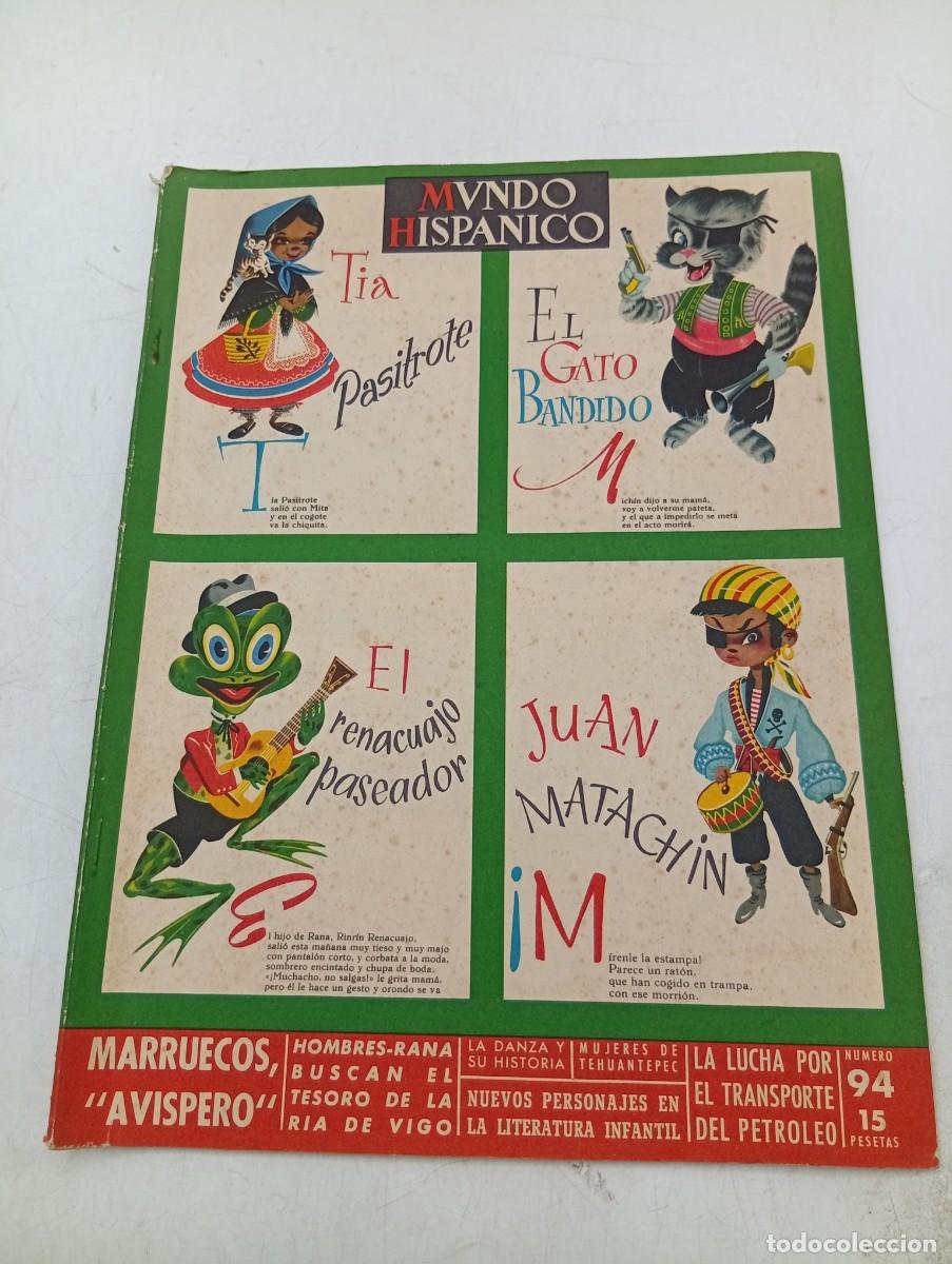 Coleccionismo de revistas y peri&oacute;dicos: REVISTA MUNDO HISPANICO. N&ordm; 94. ENERO 1956. BOLIVAR VUELVE A MADRID. MARRUECOS, &uml;AVISPERO&uml;.... LEER.