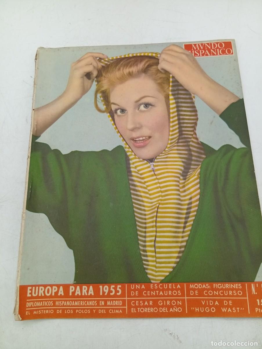 Coleccionismo de revistas y peri&oacute;dicos: REVISTA MUNDO HISPANICO. N&ordm; 83. FEBRERO 1955. UNA ESCUELA DE CENTAUROS. CESAR GIRON, LA TE.... LEER.