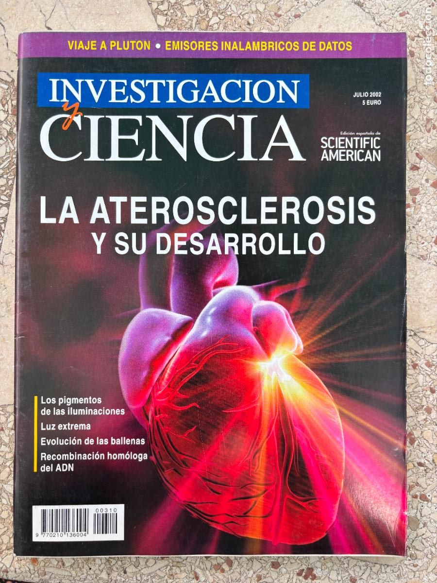 Coleccionismo de revistas y peri&oacute;dicos: INVESTIGACI&Oacute;N Y CIENCIA N&ordm; 310 A&Ntilde;O 2002. ATEROSCLEROSIS Y SU DESARROLLO. VIAJE A PLUT&Oacute;N.
