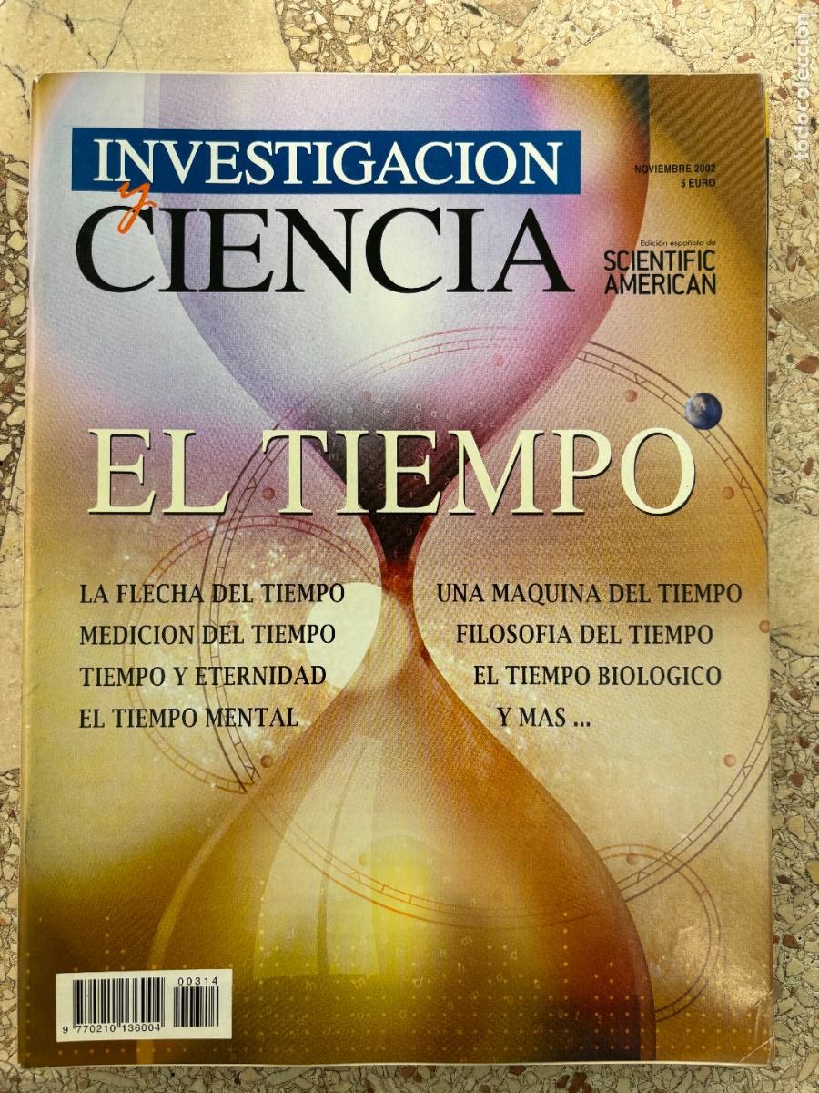 Coleccionismo de revistas y peri&oacute;dicos: INVESTIGACI&Oacute;N Y CIENCIA N&ordm; 314 A&Ntilde;O 2002. M&Aacute;QUINA DEL TIEMPO. TIEMPO Y ETERNIDAD.