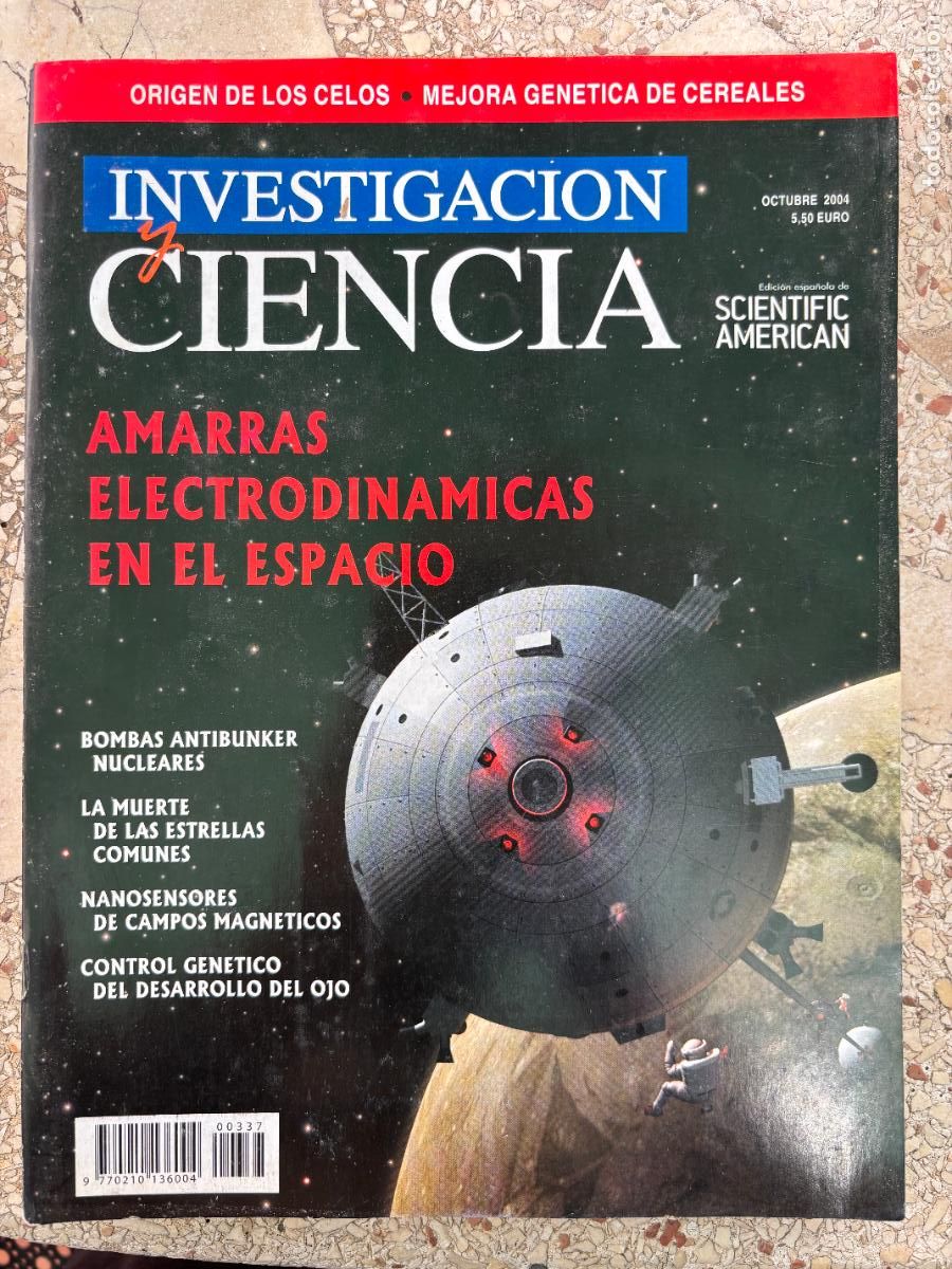 Coleccionismo de revistas y peri&oacute;dicos: INVESTIGACI&Oacute;N Y CIENCIA N&ordm; 337 A&Ntilde;O 2004. AMARRAS ELECTRODINAMICAS EN EL ESPACIO.