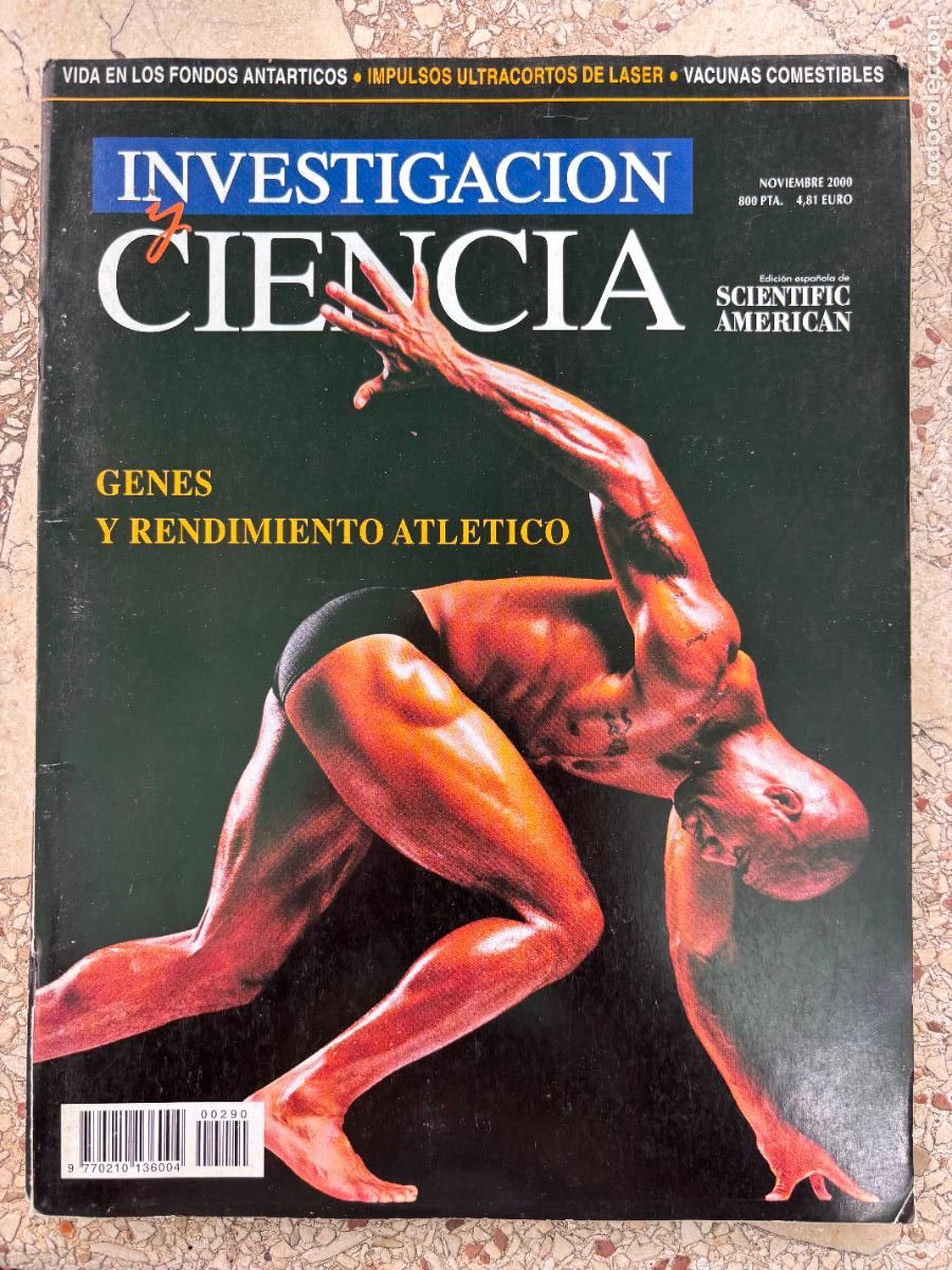 Coleccionismo de revistas y peri&oacute;dicos: INVESTIGACI&Oacute;N Y CIENCIA N&ordm; 290 A&Ntilde;O 2000. GENES Y RENDIMIENTO ATL&Eacute;TICO. FONDOS &Aacute;RTICOS.