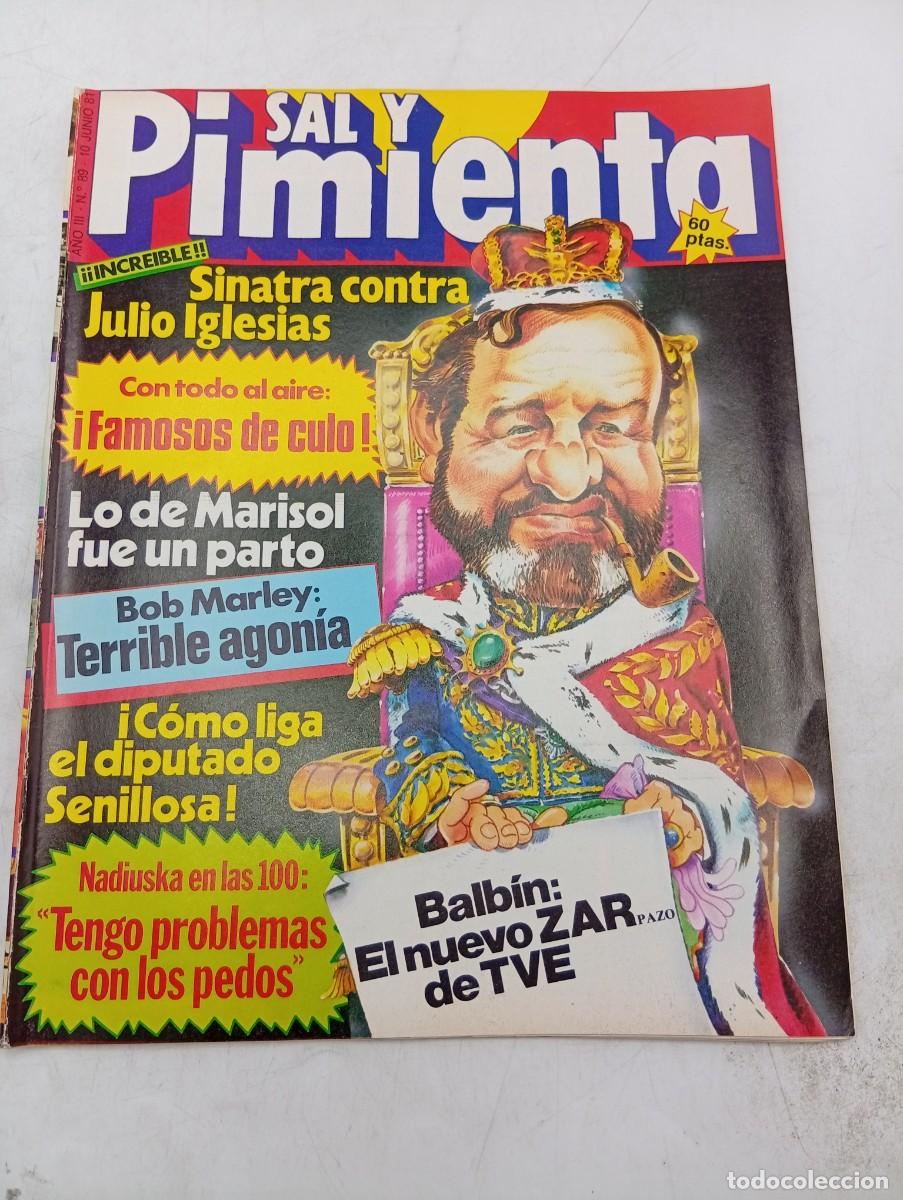 Coleccionismo de revistas y peri&oacute;dicos: REVISTA SAL Y PIMIENTA. N&ordm; 89. A&Ntilde;O 1981. SINATRA CONTRA JULIO IGLESIAS. LO DE MARISOL FUE UN.. LEER.