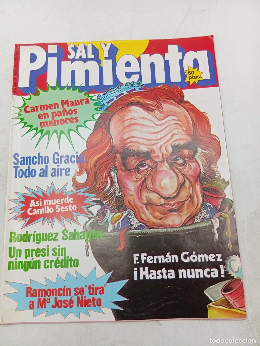 Coleccionismo de revistas y peri&oacute;dicos: REVISTA SAL Y PIMIENTA. N&ordm; 109. A&Ntilde;O 1981. CARMEN MAURA EN PA&Ntilde;OS MENORES. SANCHO GRACIA : TODO. LEER.