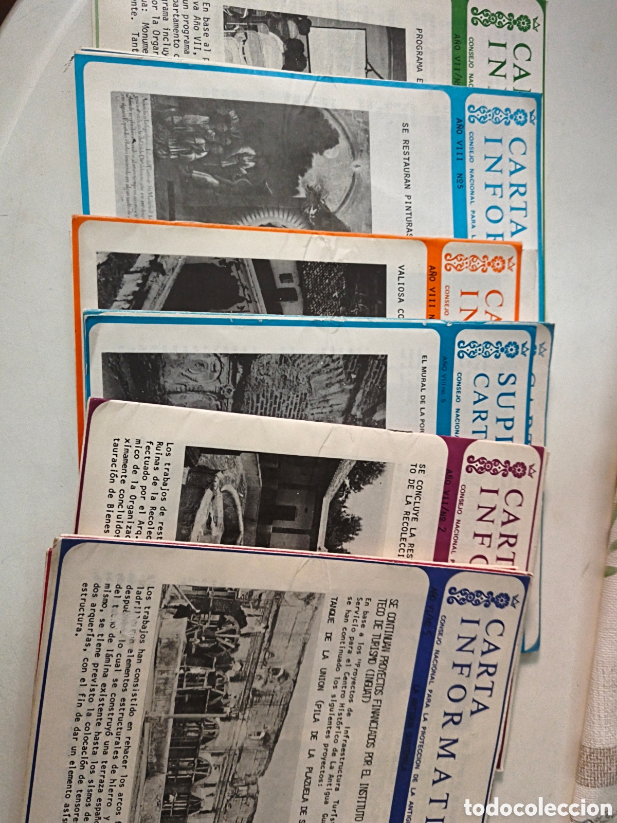 Collectionnisme de Revues et Journaux: Lote de 14 revistas Carta Informativa Guatemala. Sellos de env&iacute;o