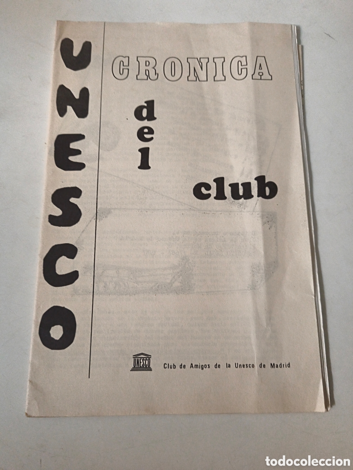 Collectionnisme de Revues et Journaux: Cronica del club UNESCO