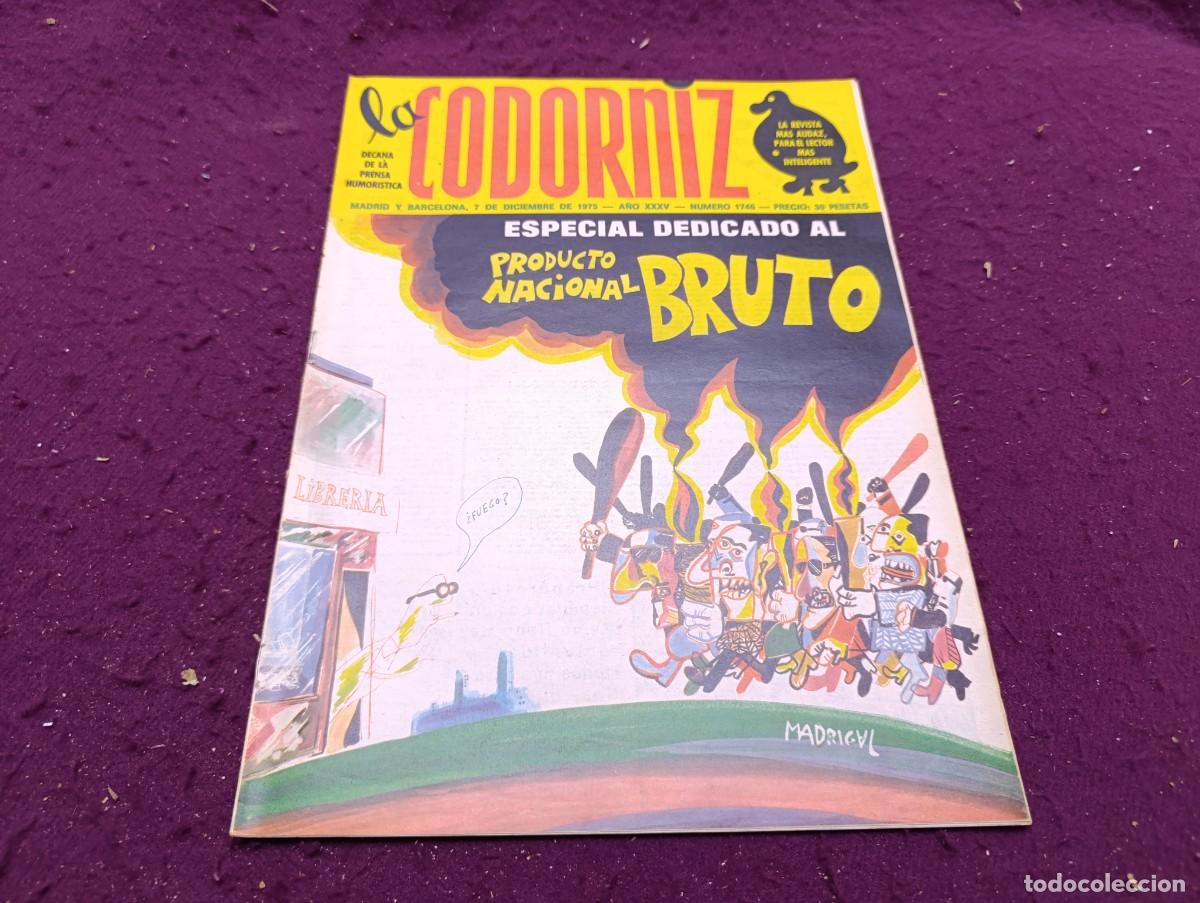 Collezionismo di Riviste e Giornali: 1970&acute;s, Revista La Codorniz, Extra o Especial, al producto nacional bruto