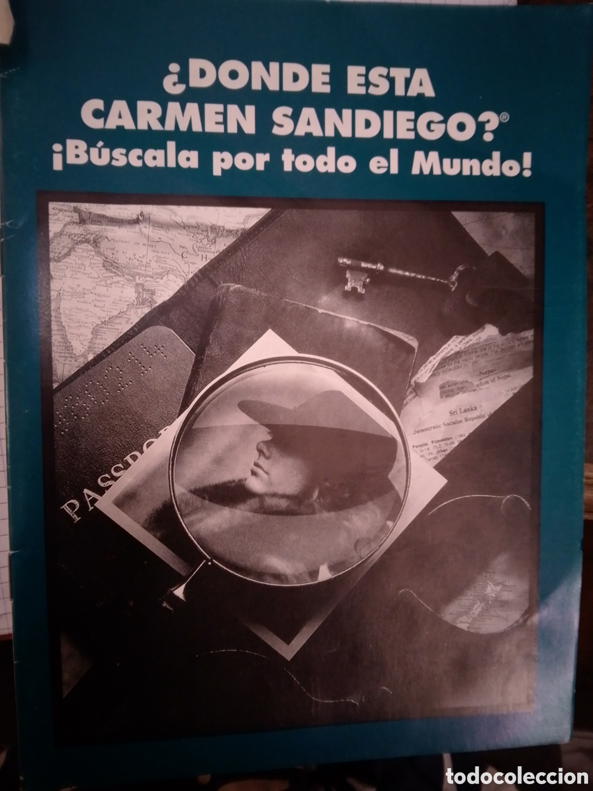 Coleccionismo de revistas y peri&oacute;dicos: DONDE ESTA CARMEN SANDIEGO? JUEGO DE ROL. MANUAL DE USUARIO. BRODERBUND SOFTWARE. MADRID. 1990.