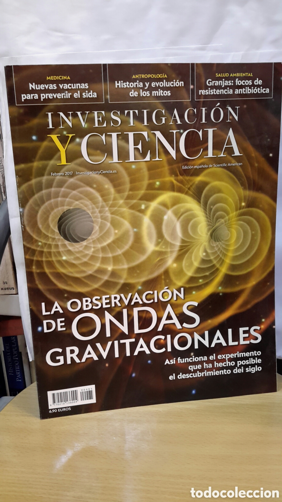 Collezionismo di Riviste e Giornali: Investidac&oacute;n y Ciencia No. 485 - La observaci&oacute;n de ondas gravitacionales