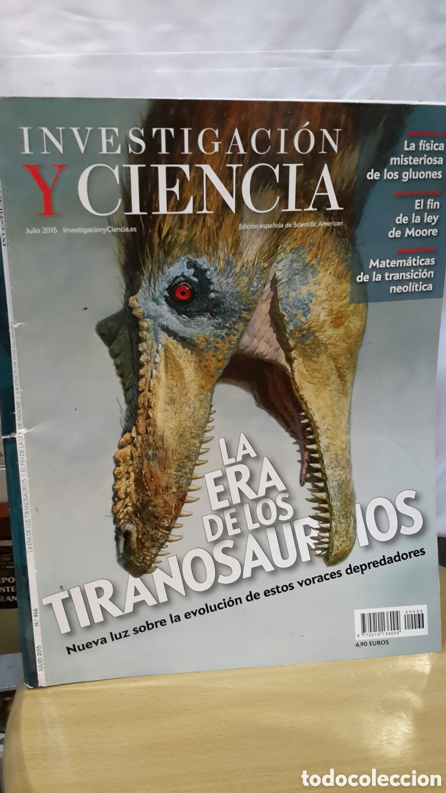 Collezionismo di Riviste e Giornali: Investidac&oacute;n y Ciencia No. 466 - La era de los tiranosaurios