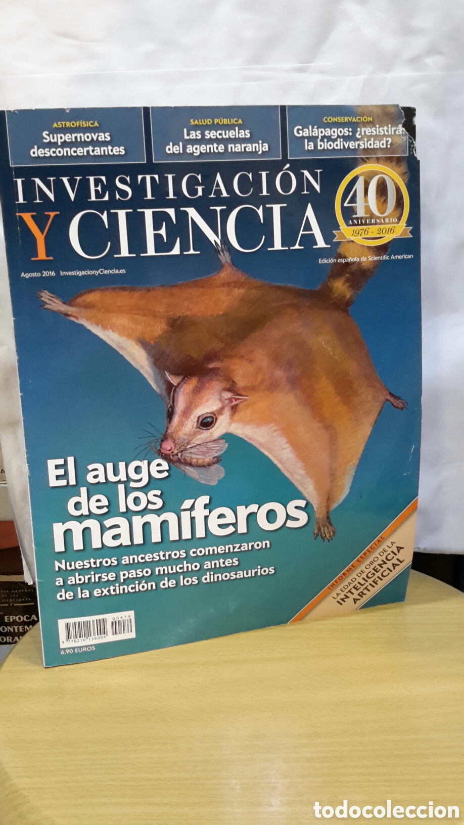 Collezionismo di Riviste e Giornali: Investigaci&oacute;n y Ciencia No. 479 - El auge de los mam&iacute;feros
