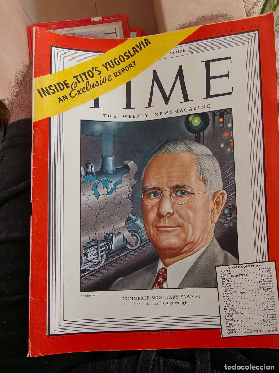 Coleccionismo de revistas y peri&oacute;dicos: Revistas Time originales 1945-1950