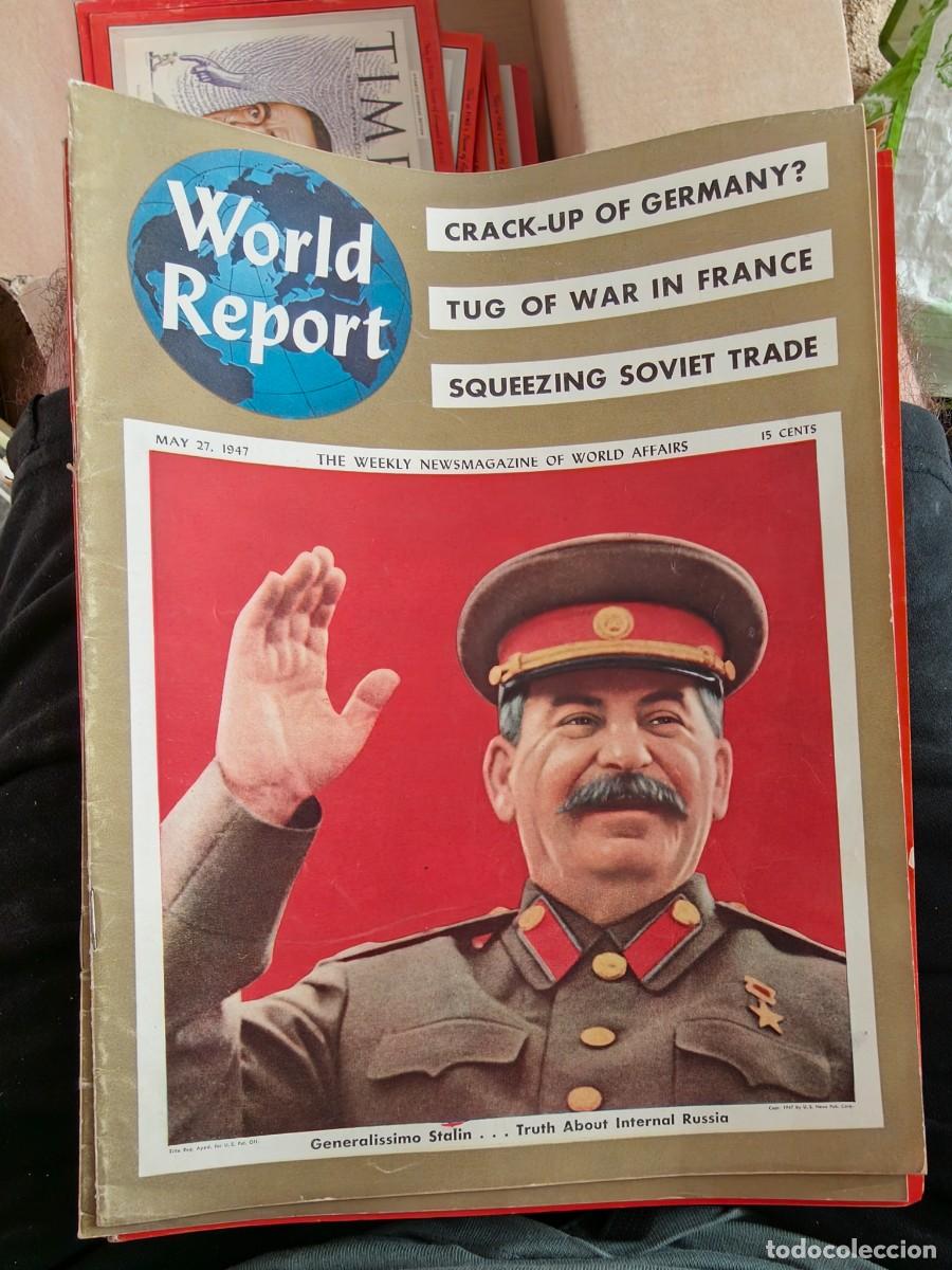 Coleccionismo de revistas y peri&oacute;dicos: Colecci&oacute;n de revistas Newsweek, News Review y World Report originales (1947&ndash;1950)