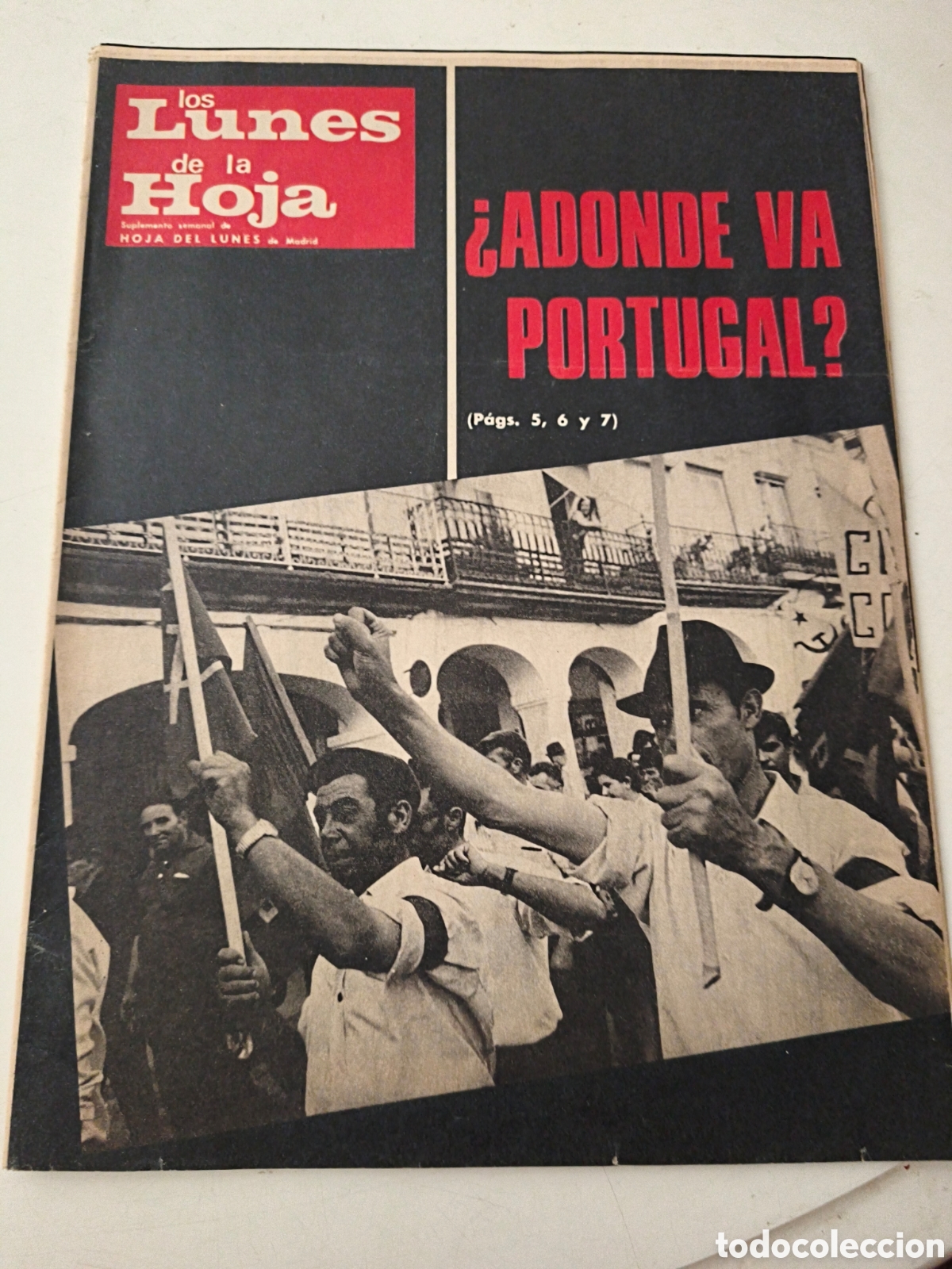 Sammeln von Zeitschriften und Zeitungen: Peri&oacute;dico Los lunes de la hoja. 1974