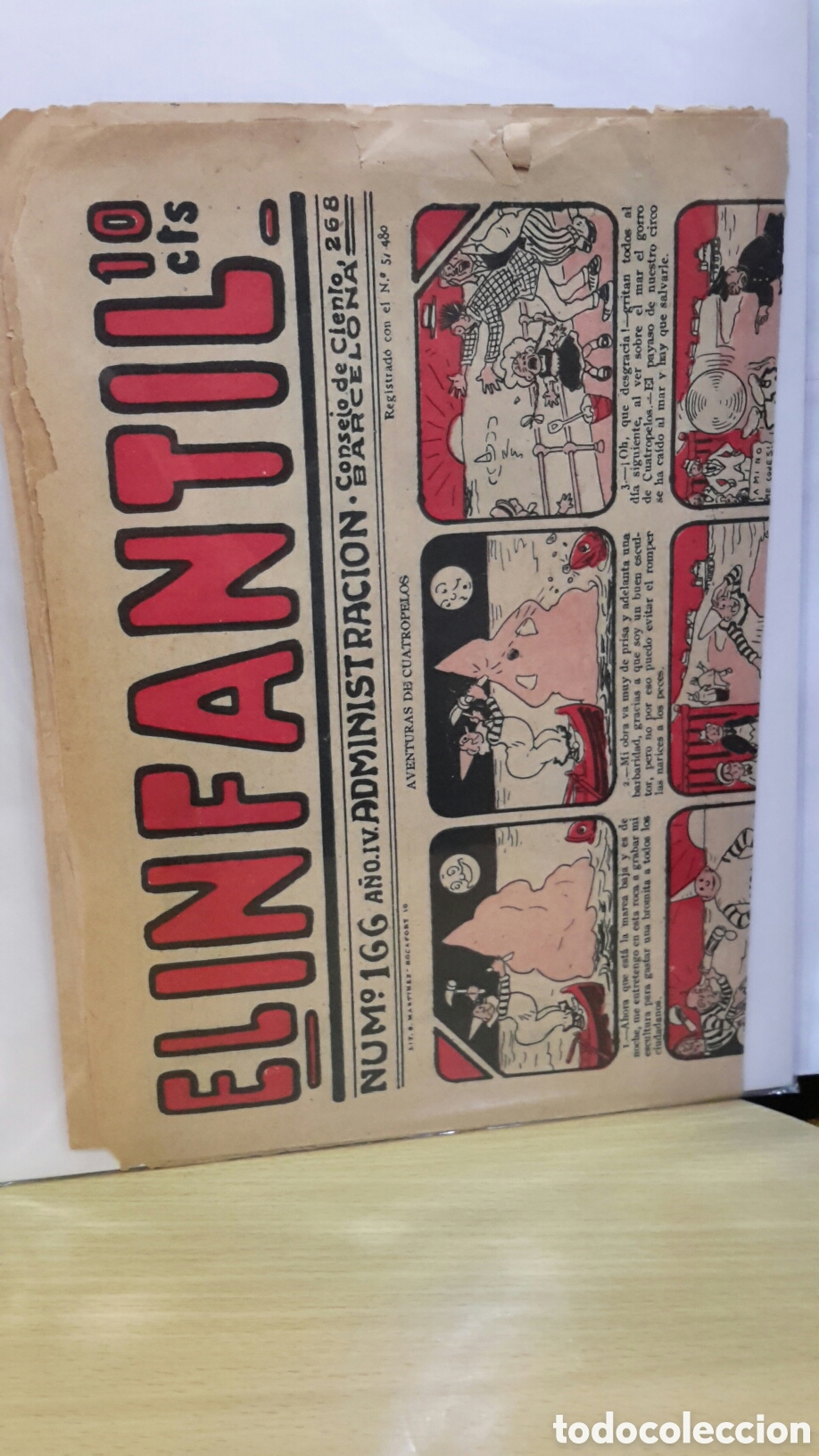 Coleccionismo de revistas y peri&oacute;dicos: El Infantil, A&ntilde;o IV, N&uacute;m. 166. Aventuras de Cuatropelos