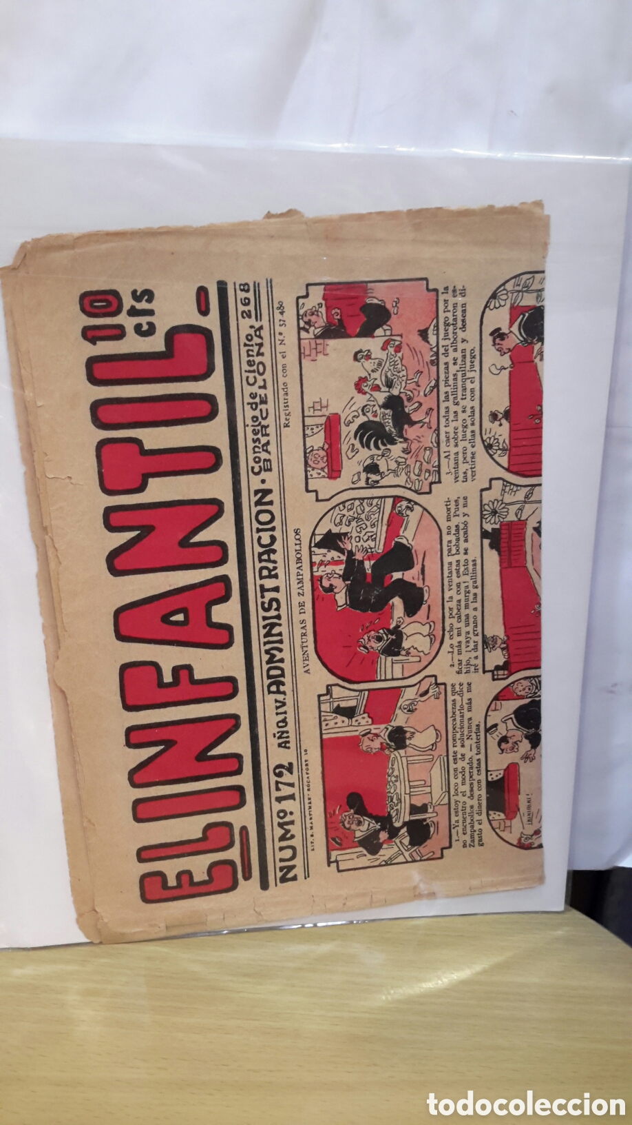 Coleccionismo de revistas y peri&oacute;dicos: El Infantil, A&ntilde;o IV, N&uacute;m. 172. Aventuras de Zampabollos.