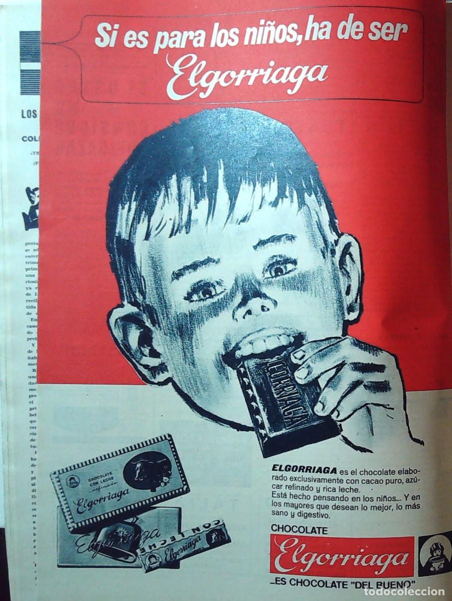 Coleccionismo de revistas y peri&oacute;dicos: ELGORRIAGA CHOCOLATE ANUNCIO PUBLICIDAD