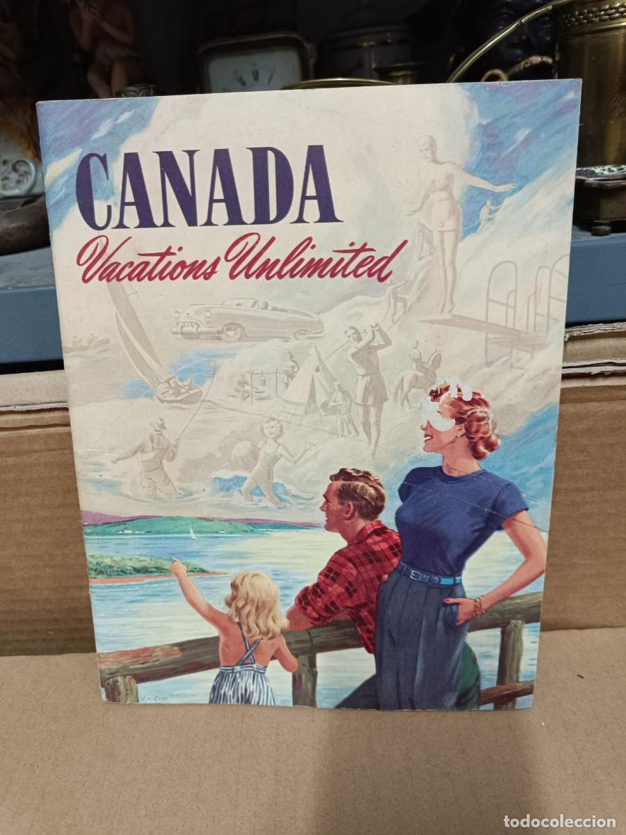 Coleccionismo de revistas y peri&oacute;dicos: ANTIGUA REVISTA DE TURISMO, CANADA VACATIONS UNLIMITED, TODAS LAS PROVINCIAS, CON MAPA -P3