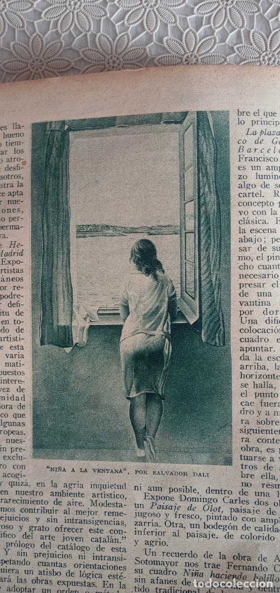 Coleccionismo de revistas y peri&oacute;dicos: revista antigua de 1926 con imagen del dibujo de salvador Dal&iacute; ni&ntilde;a a la ventana