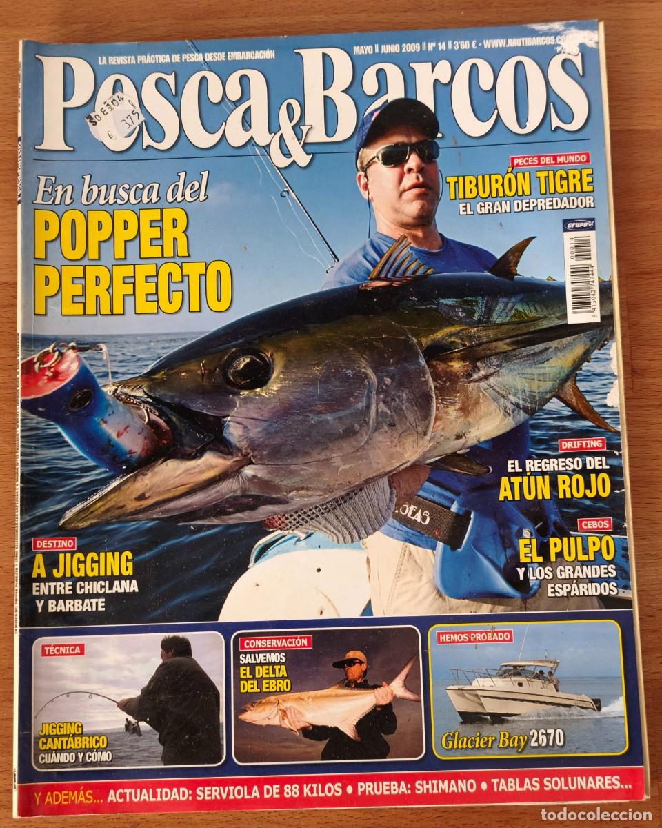 Coleccionismo de revistas y peri&oacute;dicos: Revista Pesca & Barcos - Popper perfecto - N&ordm;14 - Mayo y Junio 2009