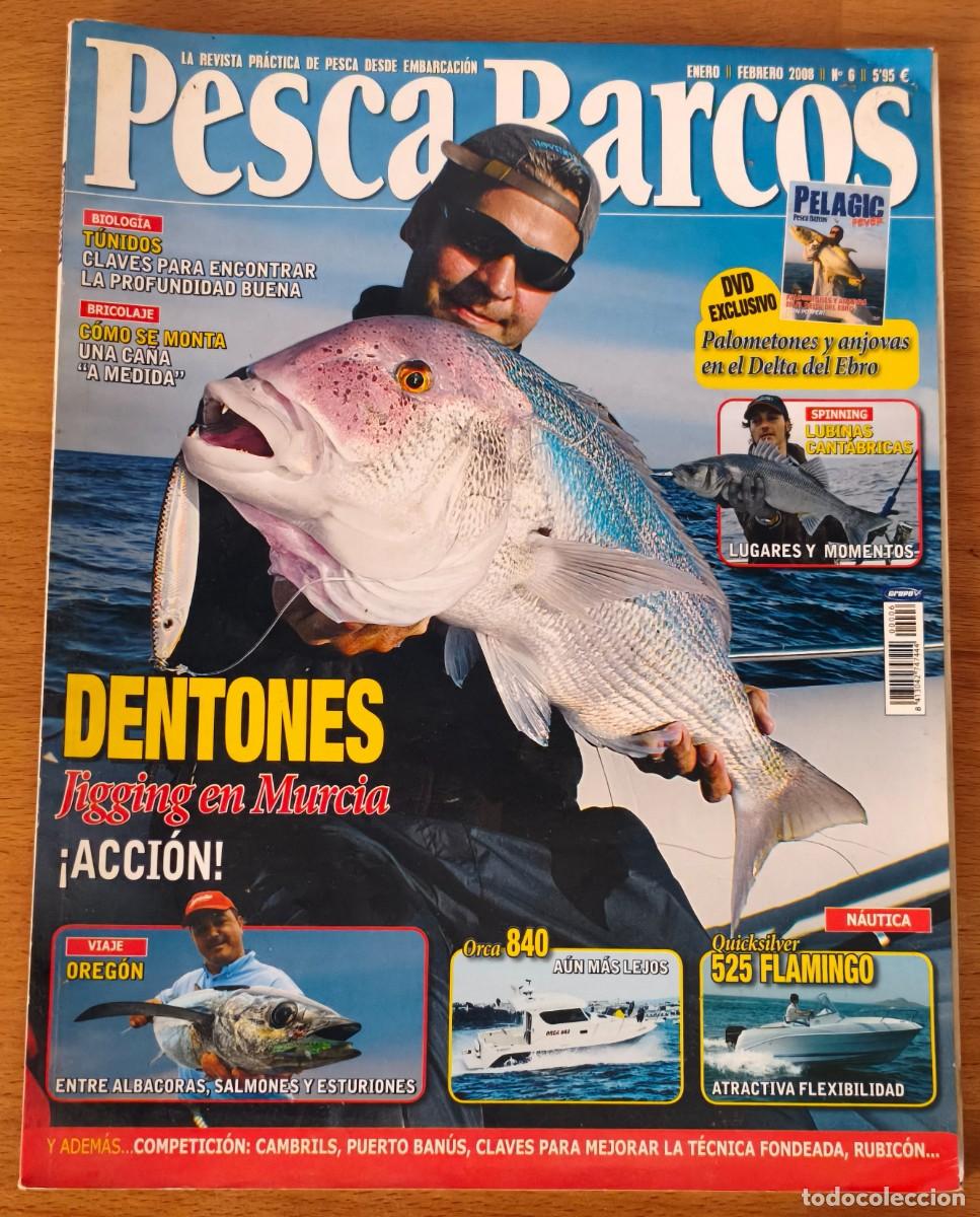Coleccionismo de revistas y peri&oacute;dicos: Revista Pesca & Barcos - Dentones - N&ordm;6 - Enero y Febrero 2008