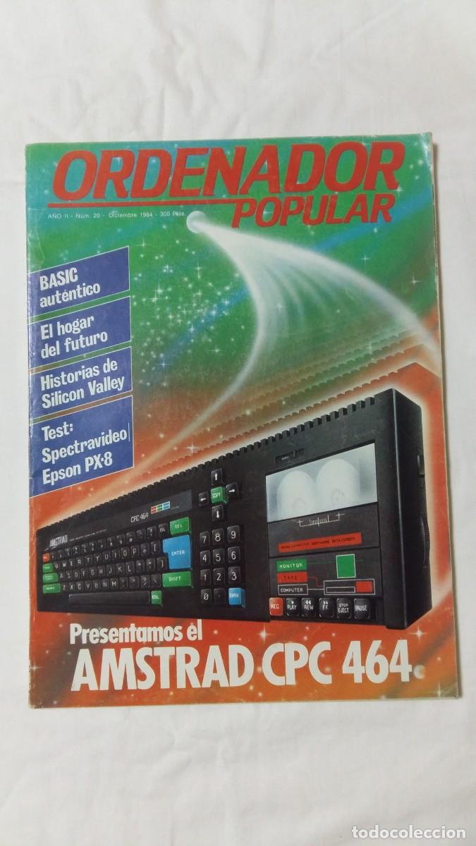 Coleccionismo de revistas y peri&oacute;dicos: Revista Ordenador Popular, A&ntilde;o II, N&deg;20, Diciembre 1984