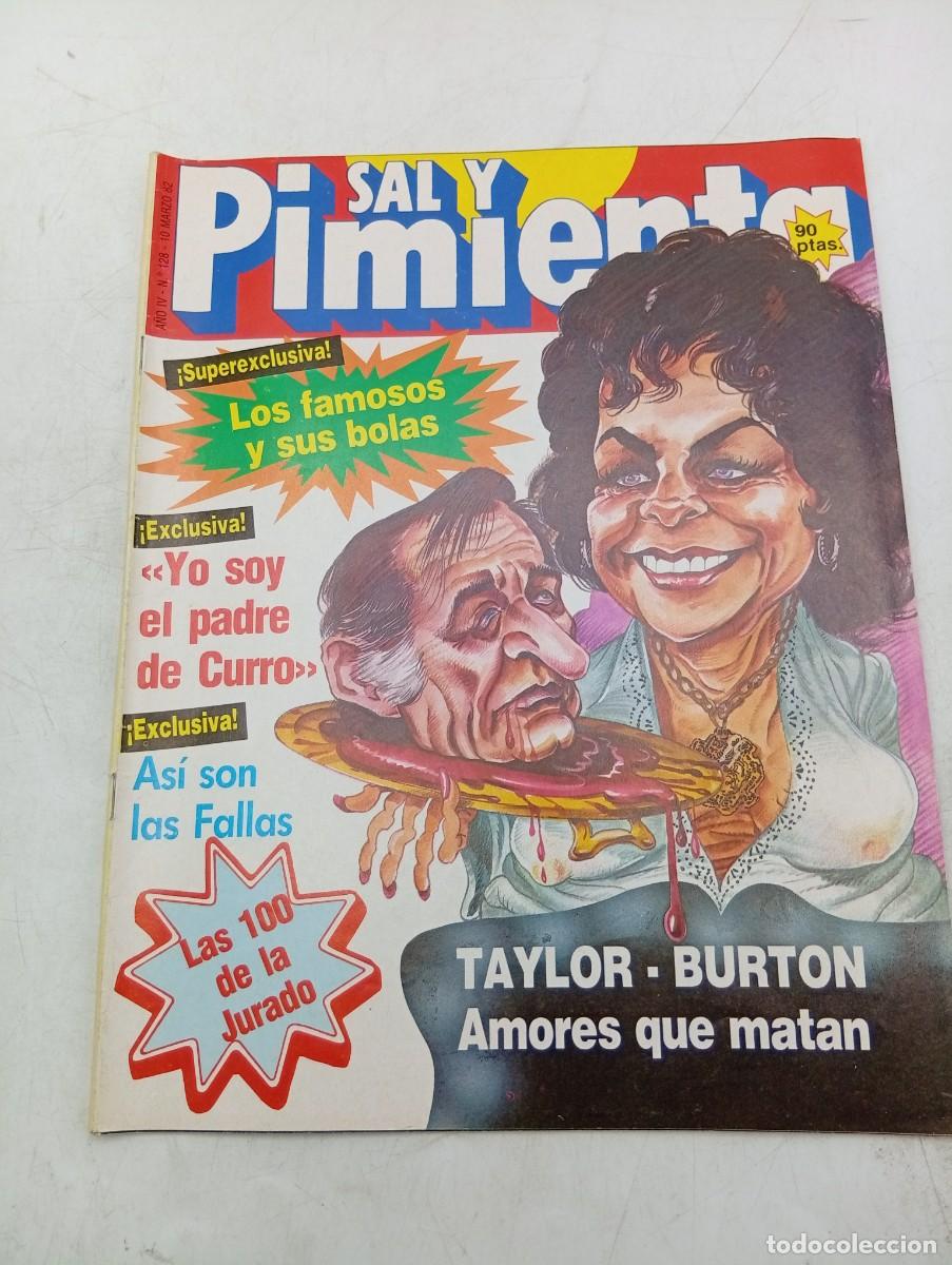 Coleccionismo de revistas y peri&oacute;dicos: REVISTA SAL Y PIMIENTA. N&ordm; 128. A&Ntilde;O 1982. LOS FAMOSOS Y SUS BOLAS. YO SOY EL PADRE DE CURRO... LEER.