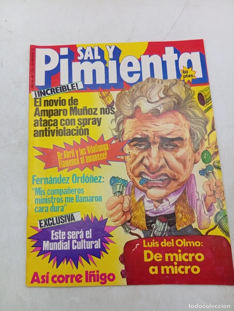 Coleccionismo de revistas y peri&oacute;dicos: REVISTA SAL Y PIMIENTA. N&ordm; 124. A&Ntilde;O 1982. FERNANDEZ ORDO&Ntilde;EZ. LUIS DEL OLMO : DE MICRO A MIC... LEER.