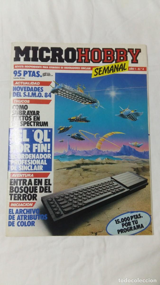 Coleccionismo de revistas y peri&oacute;dicos: Revista Microhobby, A&ntilde;o I, N&deg;4, Diciembre 1984, Hobby Press