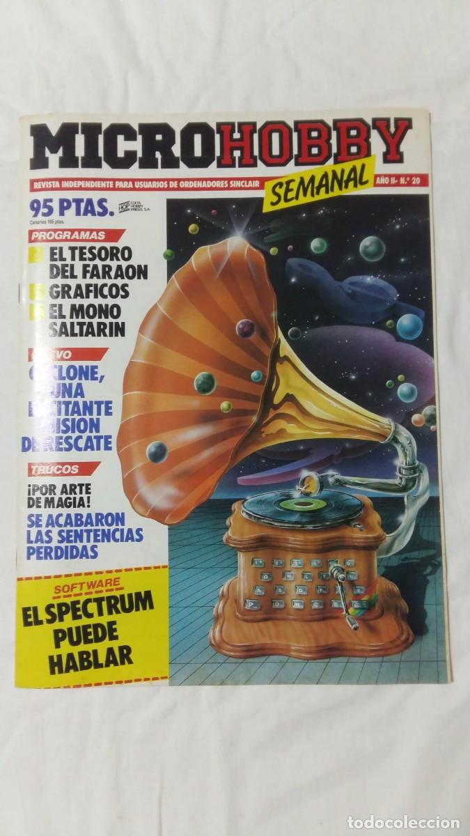 Coleccionismo de revistas y peri&oacute;dicos: Revista Microhobby, A&ntilde;o I, N&deg;20, Marzo 1985, Hobby Press