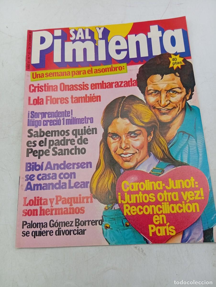 Coleccionismo de revistas y peri&oacute;dicos: REVISTA SAL Y PIMIENTA. N&ordm; 66. A&Ntilde;O 1980. SABEMOS QUIEN ES EL PADRE DE PEPE SANCHO. CRISTINA... LEER.