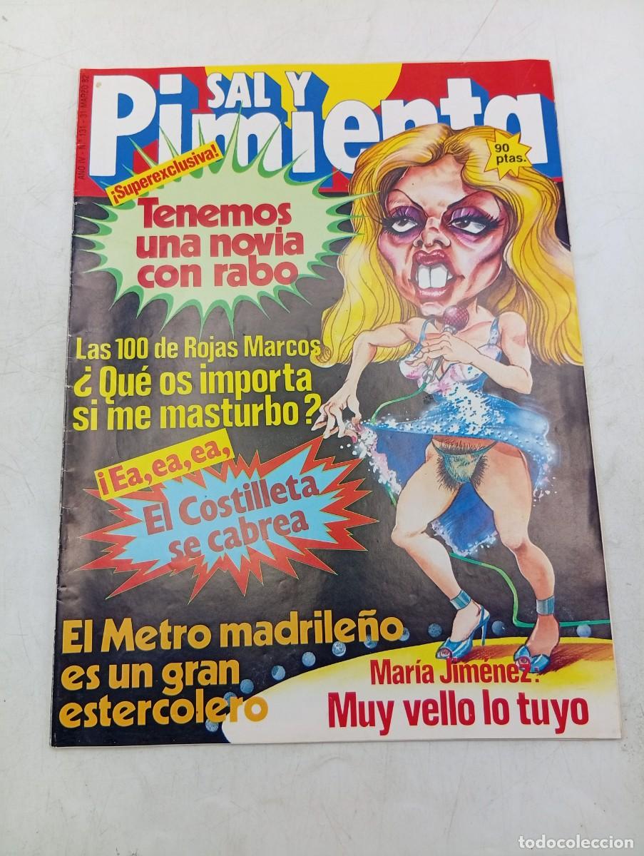 Coleccionismo de revistas y peri&oacute;dicos: REVISTA SAL Y PIMIENTA. N&ordm; 131. A&Ntilde;O 1982. MARIA JIMENEZ. EL METRO MADRILE&Ntilde;O ES UN GRAN ESTER.. LEER.
