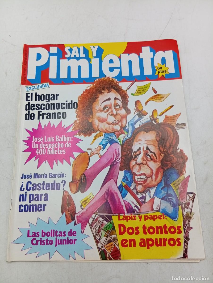 Coleccionismo de revistas y peri&oacute;dicos: REVISTA SAL Y PIMIENTA. N&ordm; 102. A&Ntilde;O 1981. EL HOGAR DESCONOCIDO DE FRANCO. LAS BOLITAS DE CR... LEER.