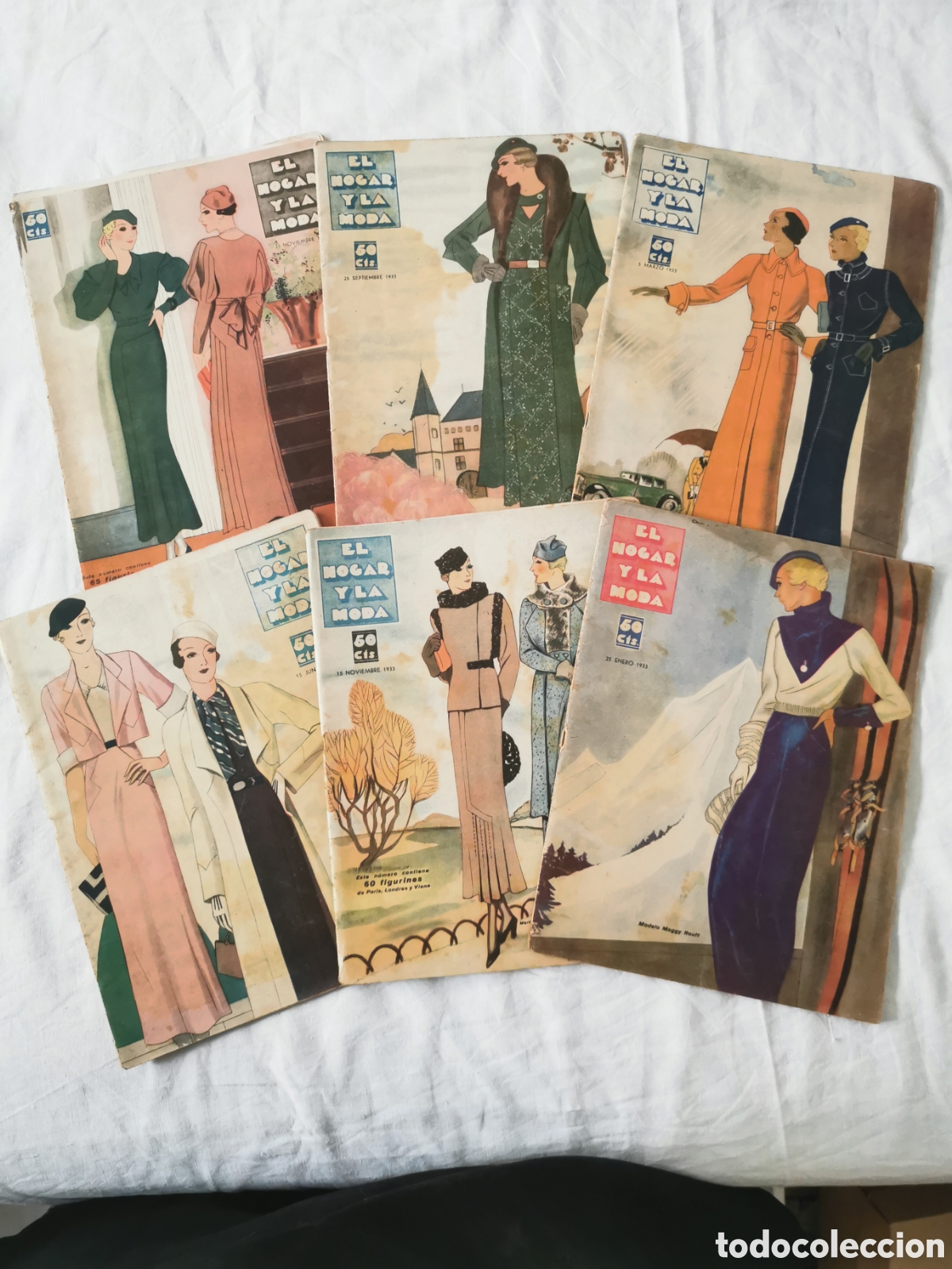 Coleccionismo de revistas y peri&oacute;dicos: Revistas el hogar y la moda 1933