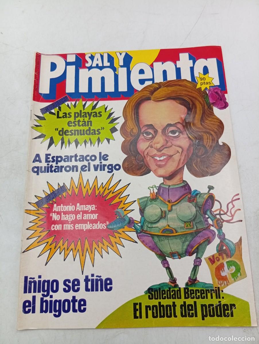 Coleccionismo de revistas y peri&oacute;dicos: REVISTA SAL Y PIMIENTA. N&ordm; 139. A&Ntilde;O 1982. LAS PLAYAS ESTAN DESNUDAS. I&Ntilde;IGO SE TI&Ntilde;E EL BIGOTE.. LEER.