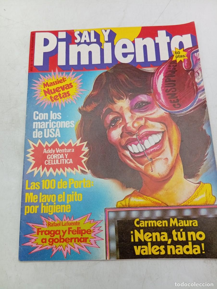 Coleccionismo de revistas y peri&oacute;dicos: REVISTA SAL Y PIMIENTA. N&ordm; 112. A&Ntilde;O 1981. MASSIEL. ADDY VENTURA. RAFAEL LAFUENTE. CARMEN MAURA..