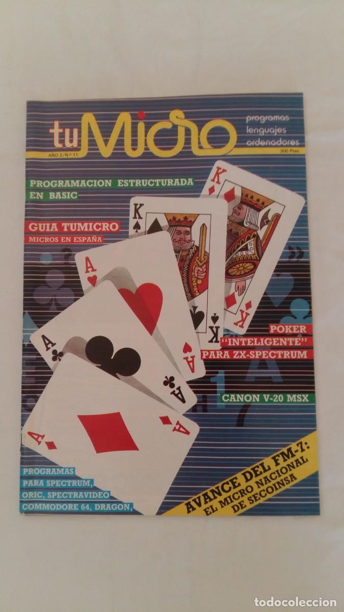 Coleccionismo de revistas y peri&oacute;dicos: Revista Tu Micro, A&ntilde;o II, N&deg;11, Marzo 1985, Ediciones Ingelek
