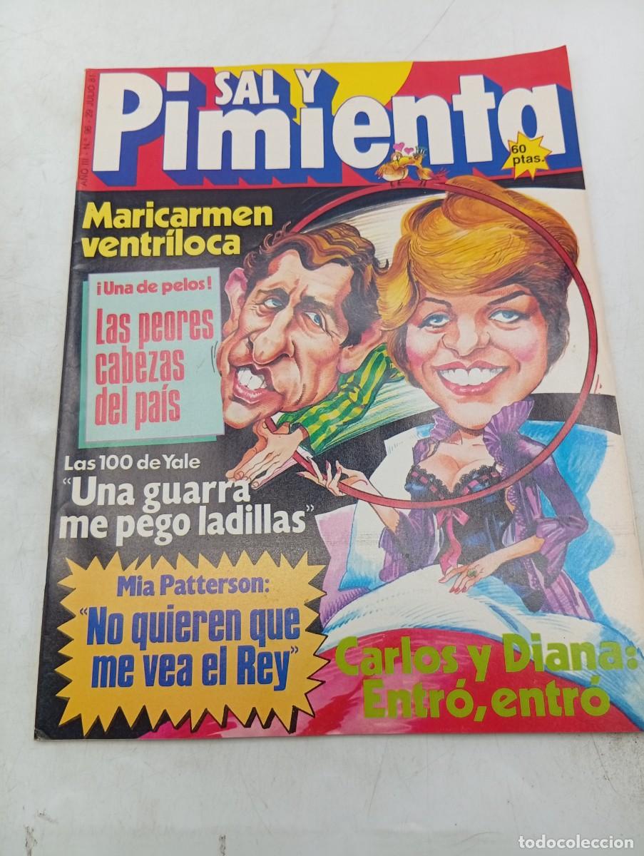 Collectionnisme de Revues et Journaux: REVISTA SAL Y PIMIENTA. N&ordm; 96. A&Ntilde;O 1981. MIA PATTERSON. CARLOS Y DIANA. MARICARMEN VENTRILOCA...