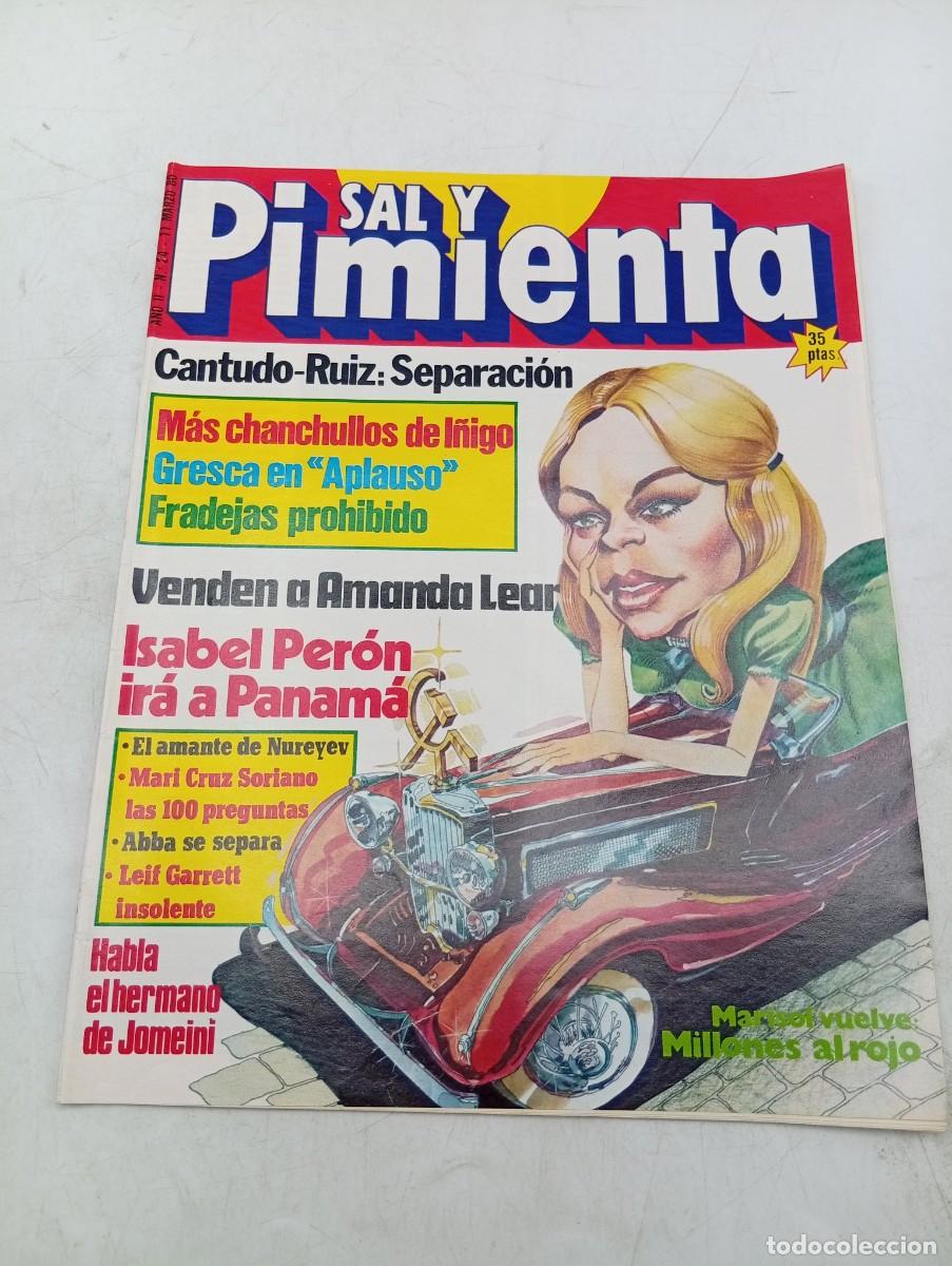 Collection Magazines and Newspapers: REVISTA SAL Y PIMIENTA. N&ordm; 24. A&Ntilde;O 1980. CANTUDO-RUIZ SEPARACION. ISABEL PERON IRA A PANAMA. LEIF...