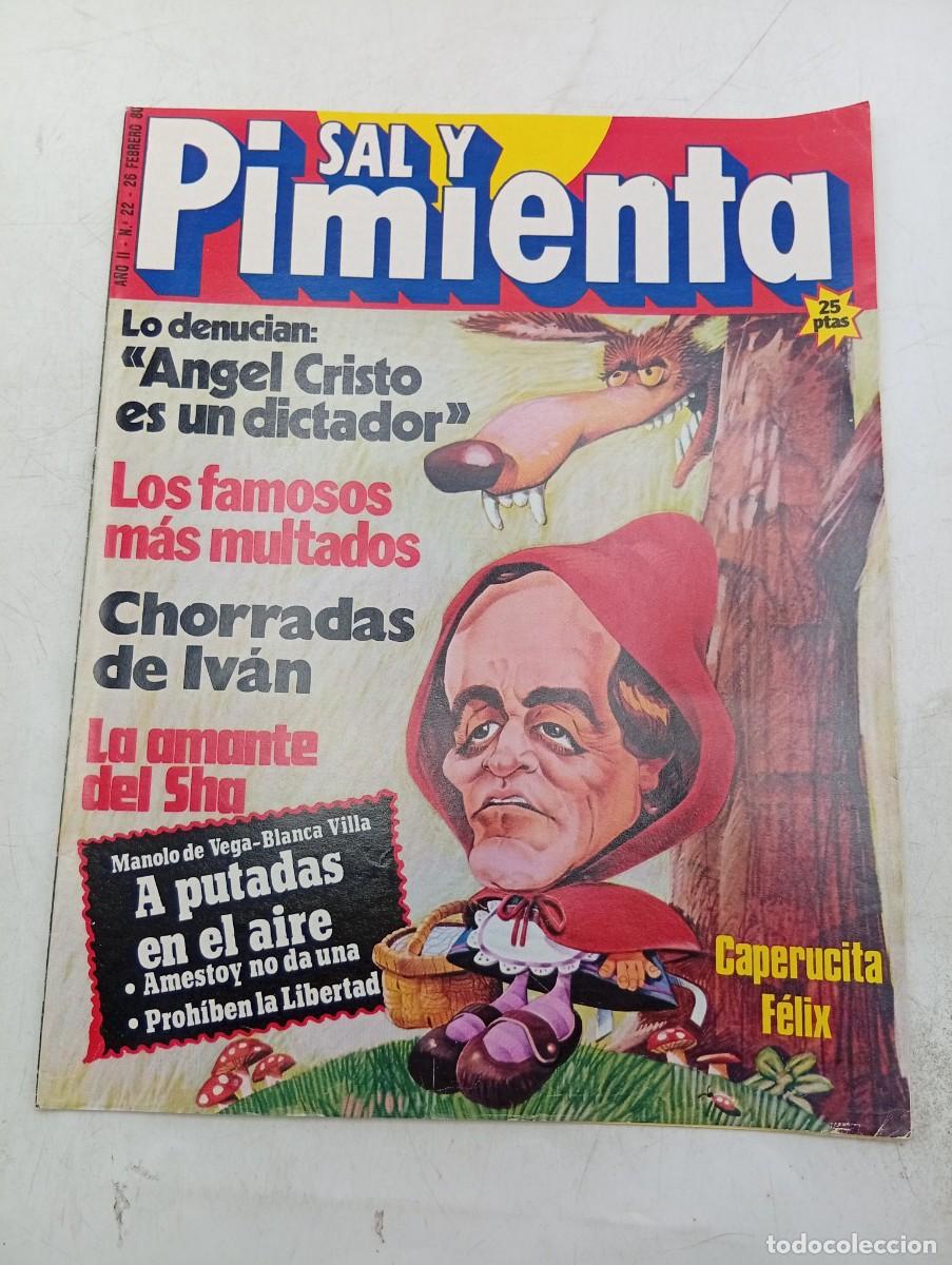 Collection Magazines and Newspapers: REVISTA SAL Y PIMIENTA. N&ordm; 22. A&Ntilde;O 1980. ANGEL CRISTO, DICTADOR. LA AMANTE DEL SHA.CHORRADAS DE IVAN