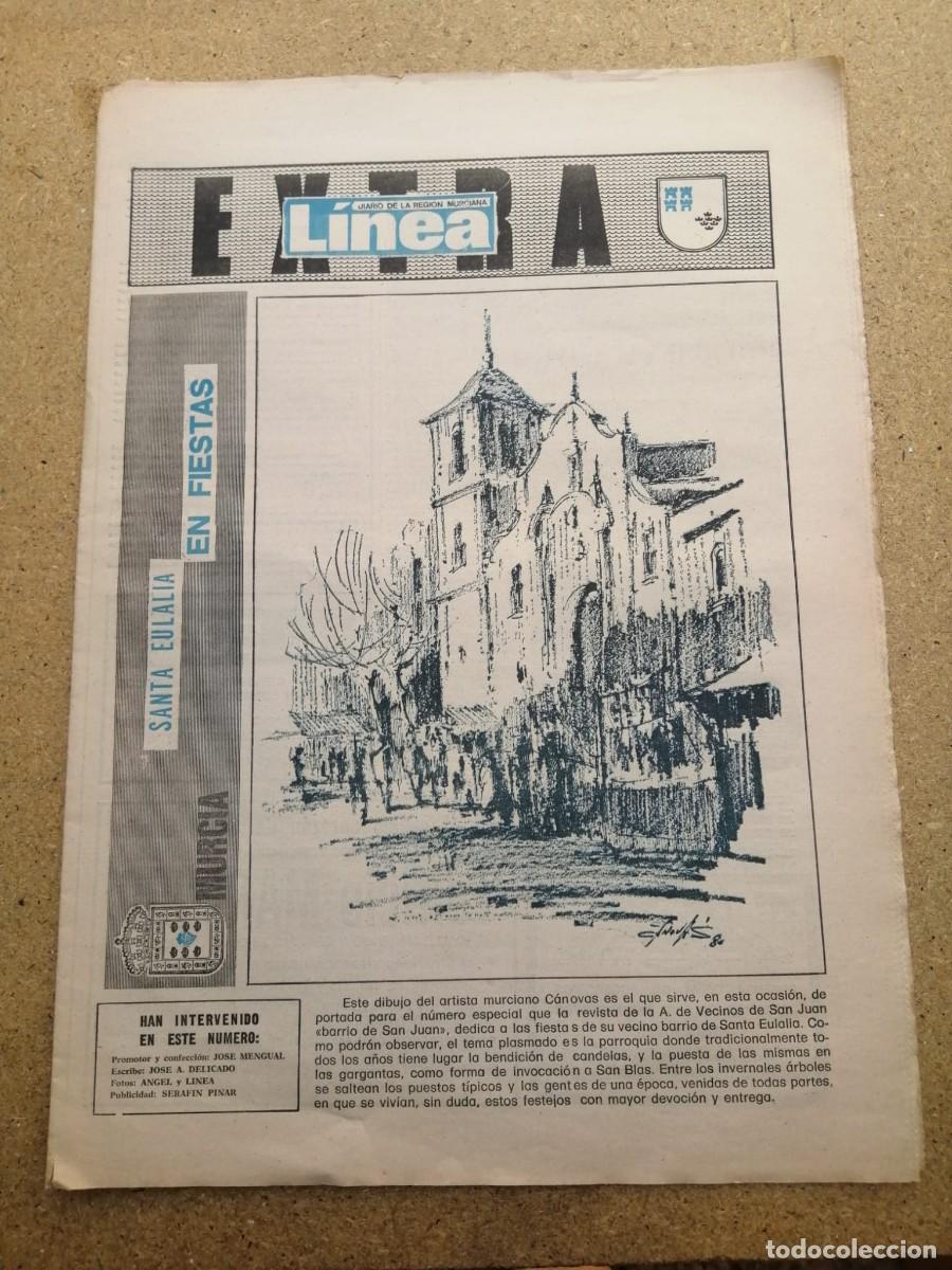 Collection Magazines and Newspapers: DIARIO LINEA. EXTRA FIESTAS DE SANTA EULALIA, MURCIA 1980