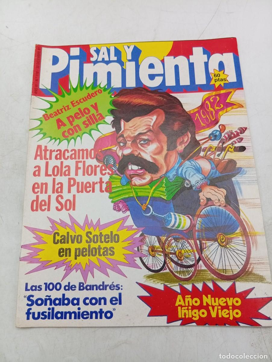 Coleccionismo de revistas y peri&oacute;dicos: REVISTA SAL Y PIMIENTA. N&ordm; 118. A&Ntilde;O 1981. BEATRIZ ESCUDERO. I&Ntilde;IGO. LOLA FLORES. CALVO SOTELO.BANDRES