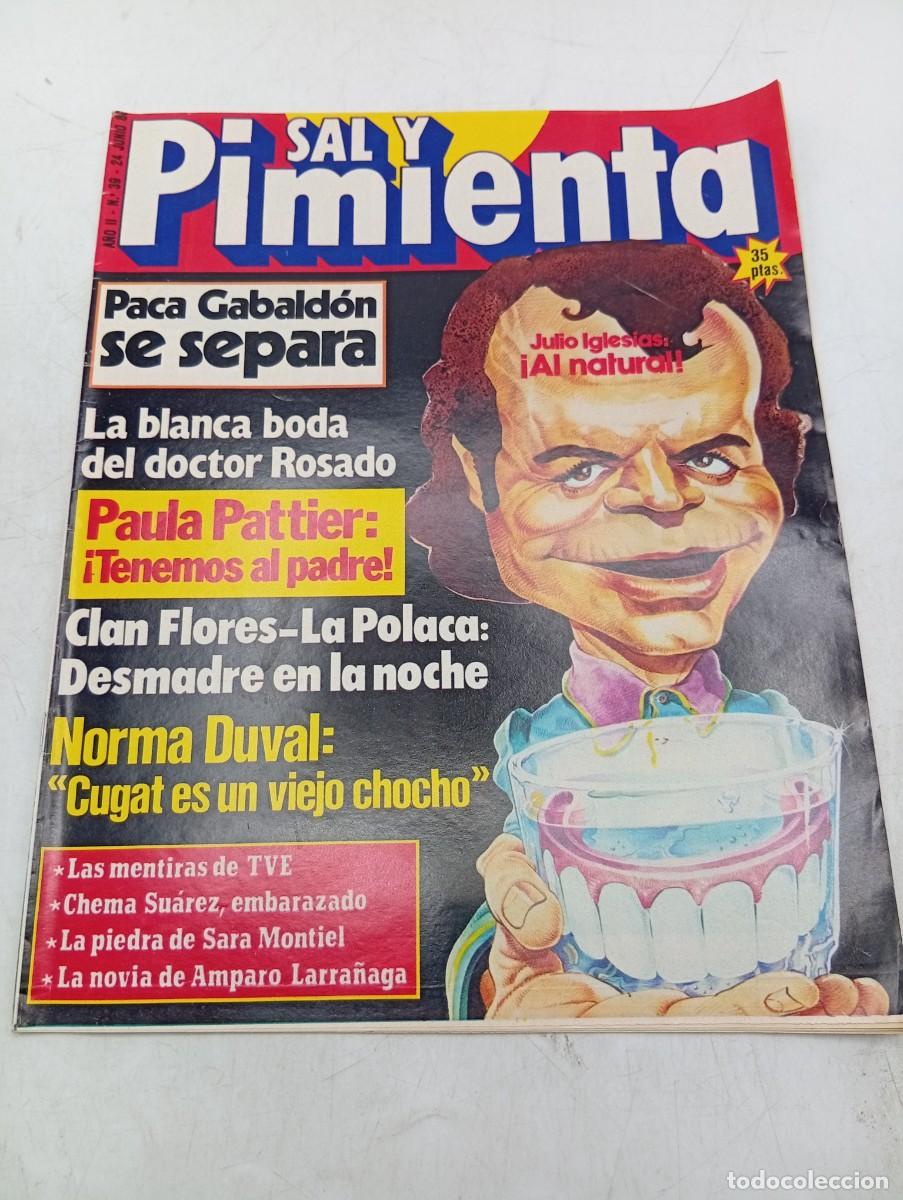 Coleccionismo de revistas y peri&oacute;dicos: REVISTA SAL Y PIMIENTA. N&ordm; 39. A&Ntilde;O 1980. PACA GABALDON. DR. ROSADO. JULIO IGLESIAS. CLAN FLORES...