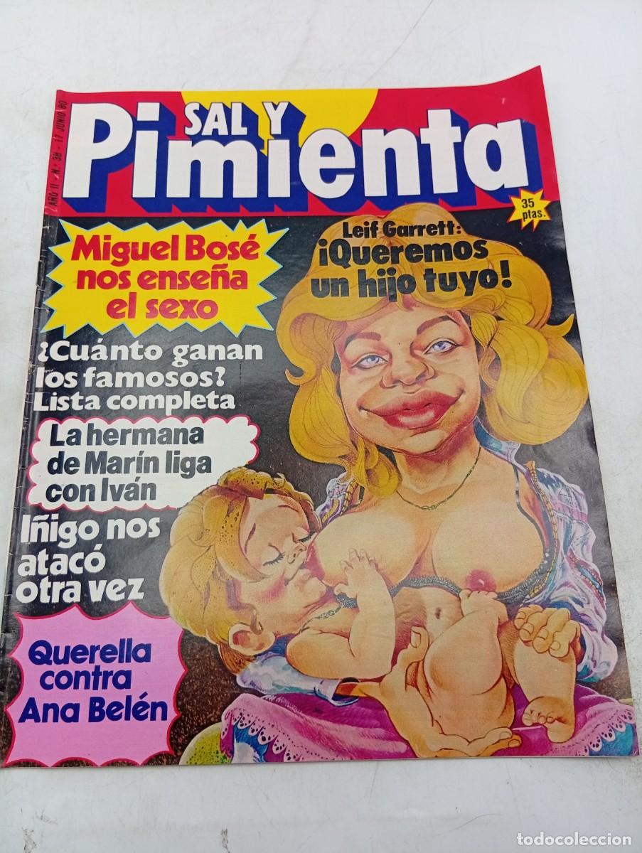 Coleccionismo de revistas y peri&oacute;dicos: REVISTA SAL Y PIMIENTA. N&ordm; 38. A&Ntilde;O 1980. MIGUEL BOS&Eacute;. QUERRELLA CONTRA ANA BELEN. LEIF GARRETT..