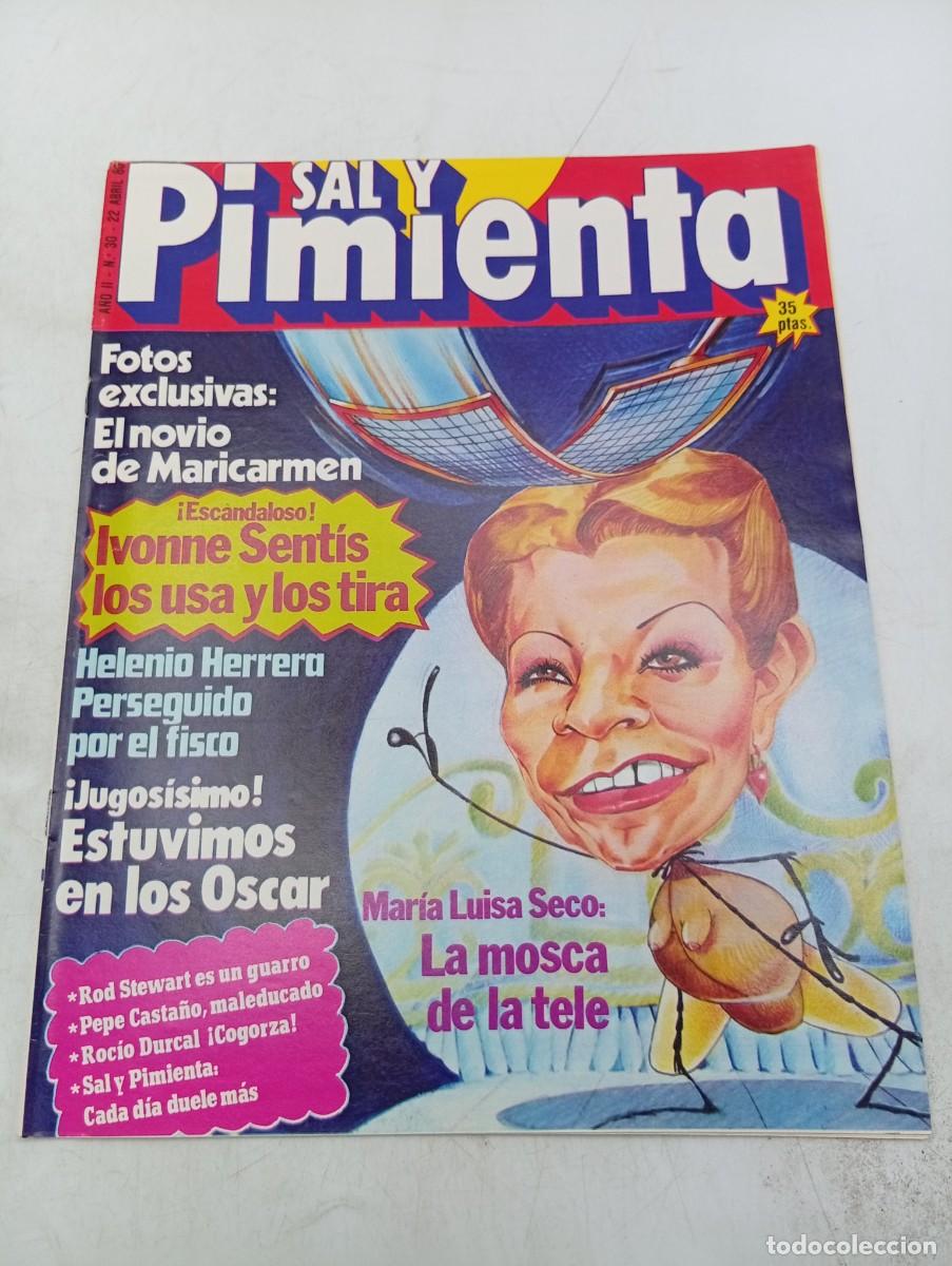 Coleccionismo de revistas y peri&oacute;dicos: REVISTA SAL Y PIMIENTA. N&ordm; 30. A&Ntilde;O 1980. EL NOVIO DE MARICARMEN. IVONNE SENTIS. HELENIO HERRERA...