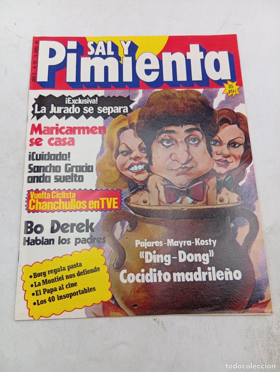 Sammeln von Zeitschriften und Zeitungen: REVISTA SAL Y PIMIENTA. N&ordm; 29. A&Ntilde;O 1980. ROCIO JURADO SE SEPARA. BO DEREK. PAJARES-MAYRA-KOSTY....